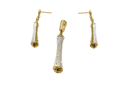 Gold Plated | Micro Pave Pendant Sets